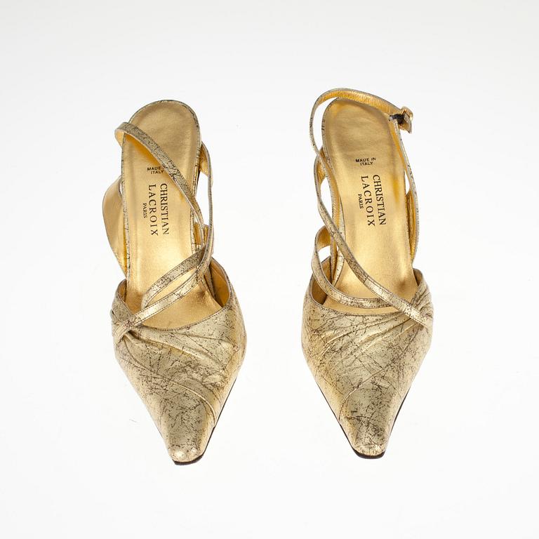 SKOR, slingbacks, Christian LaCroix.