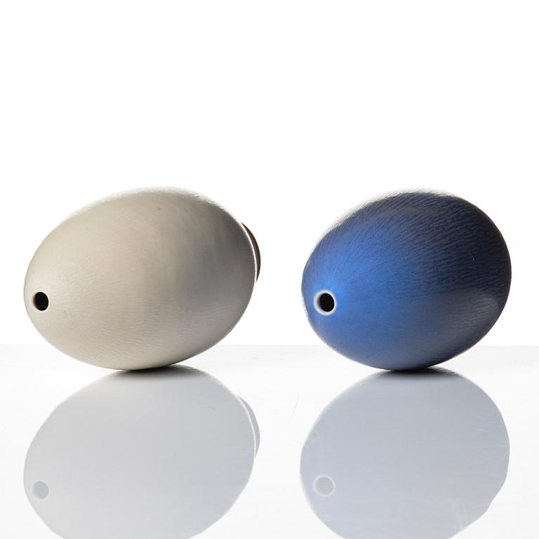 Berndt Friberg, vaser, 5 st och skålar, 2 st, Gustavsbergs studio 1962-65.