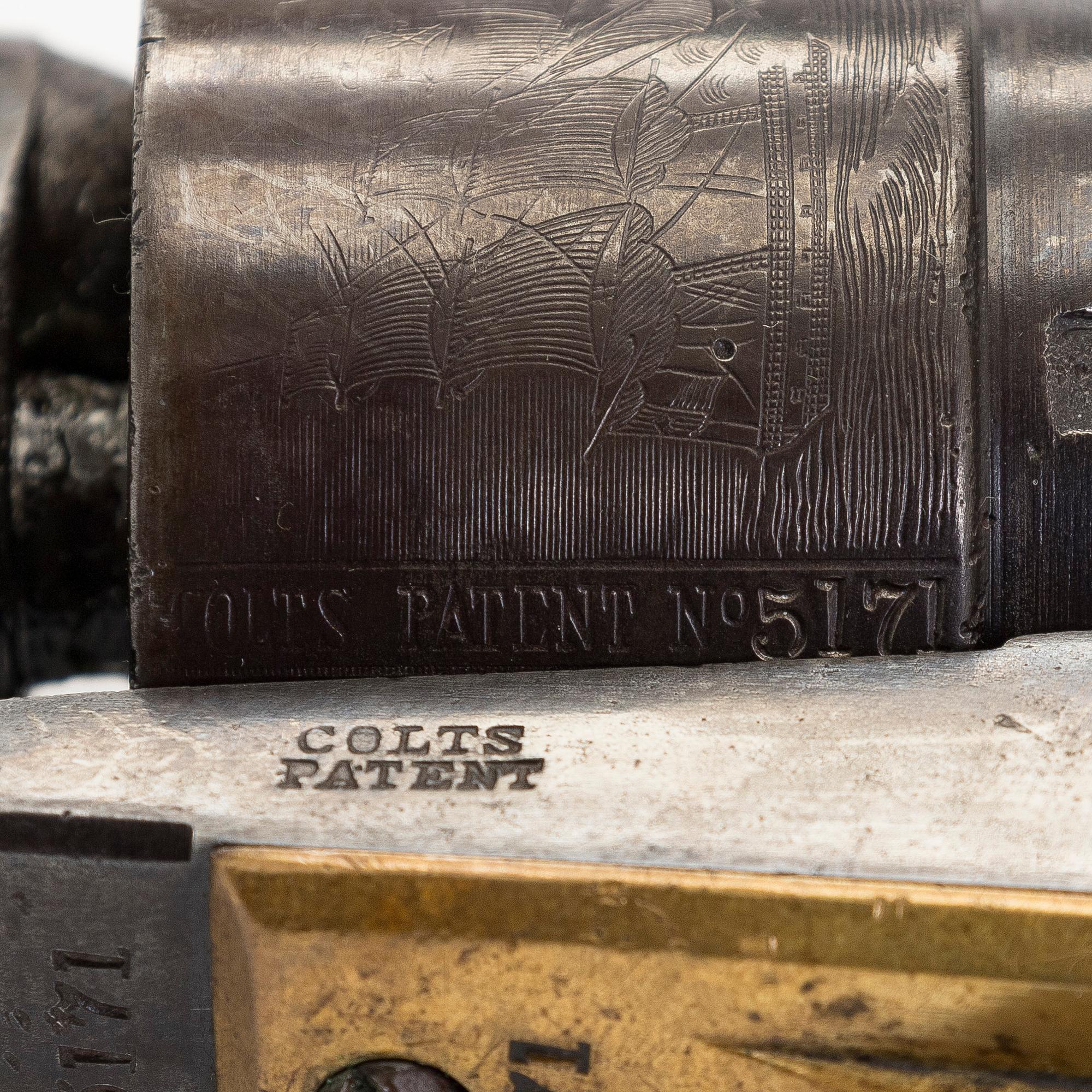 A Colt 1860 Army percussion revolver, serial no. 35171, manufactured 1862. Certificate included.