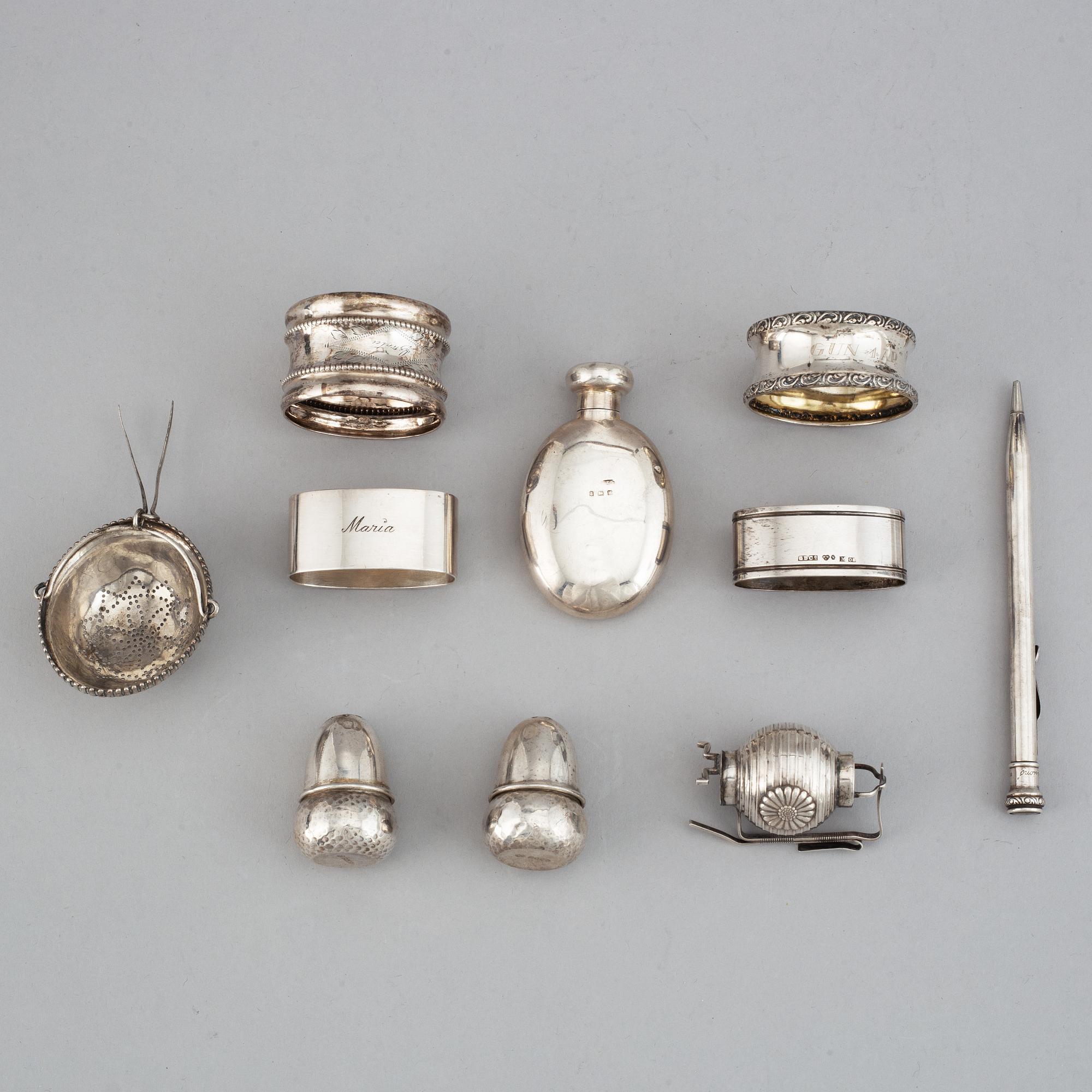 10 pc silver, including CG Hallberg 1961.