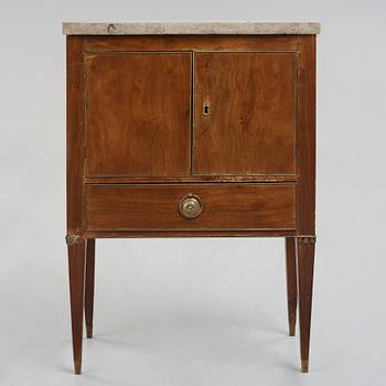 A late Gustavian late 18th century chamber cupboard.