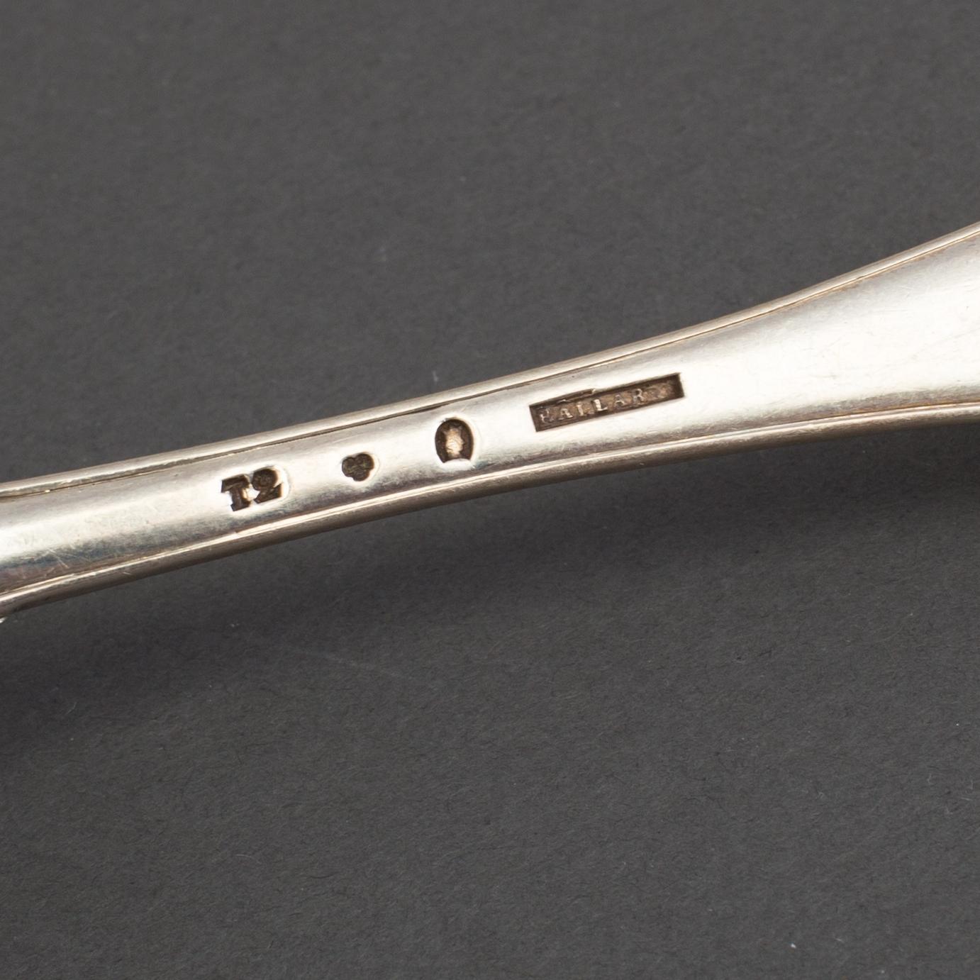 SKEDAR 6+3 st, silver, "Svensk modell", bla  Johan Erik Wallin, Stockholm 1800-talets början.