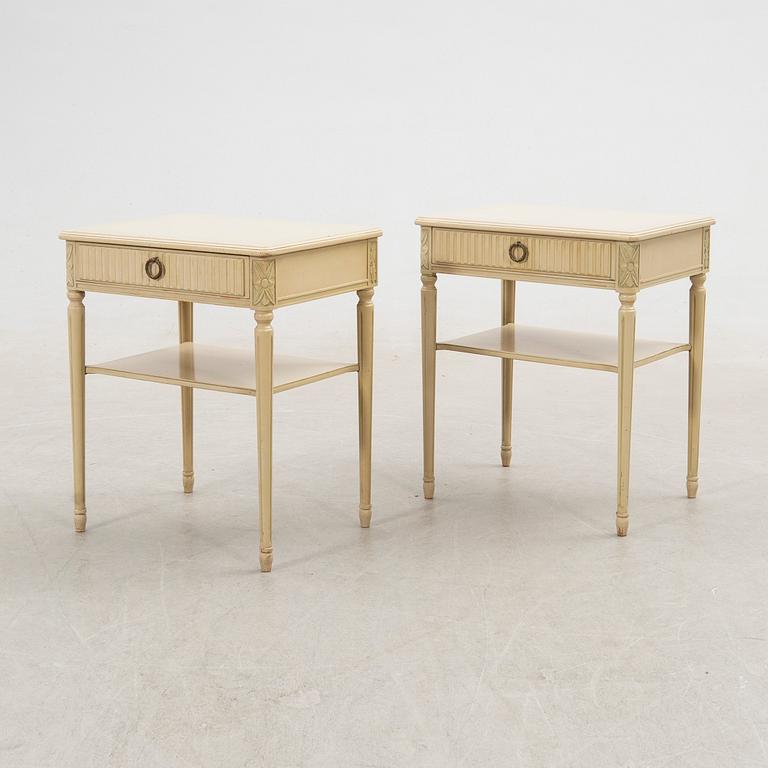 Nightstands, a pair, Gustavian style, 20th century.