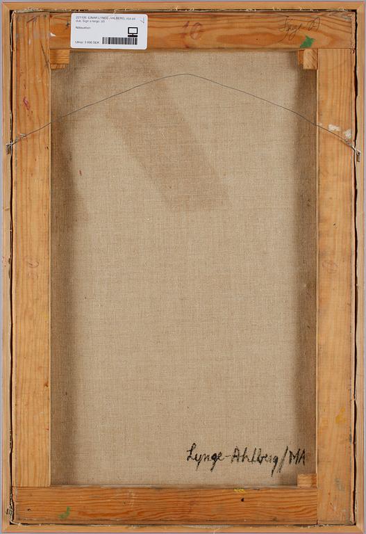 EINAR LYNGE-AHLBERG, olja på duk. Sign a tergo.