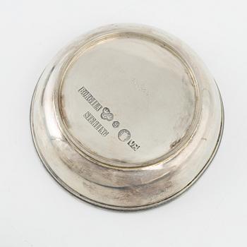 Three silver bowls and creamer, Sweden and Germany, 20th century.