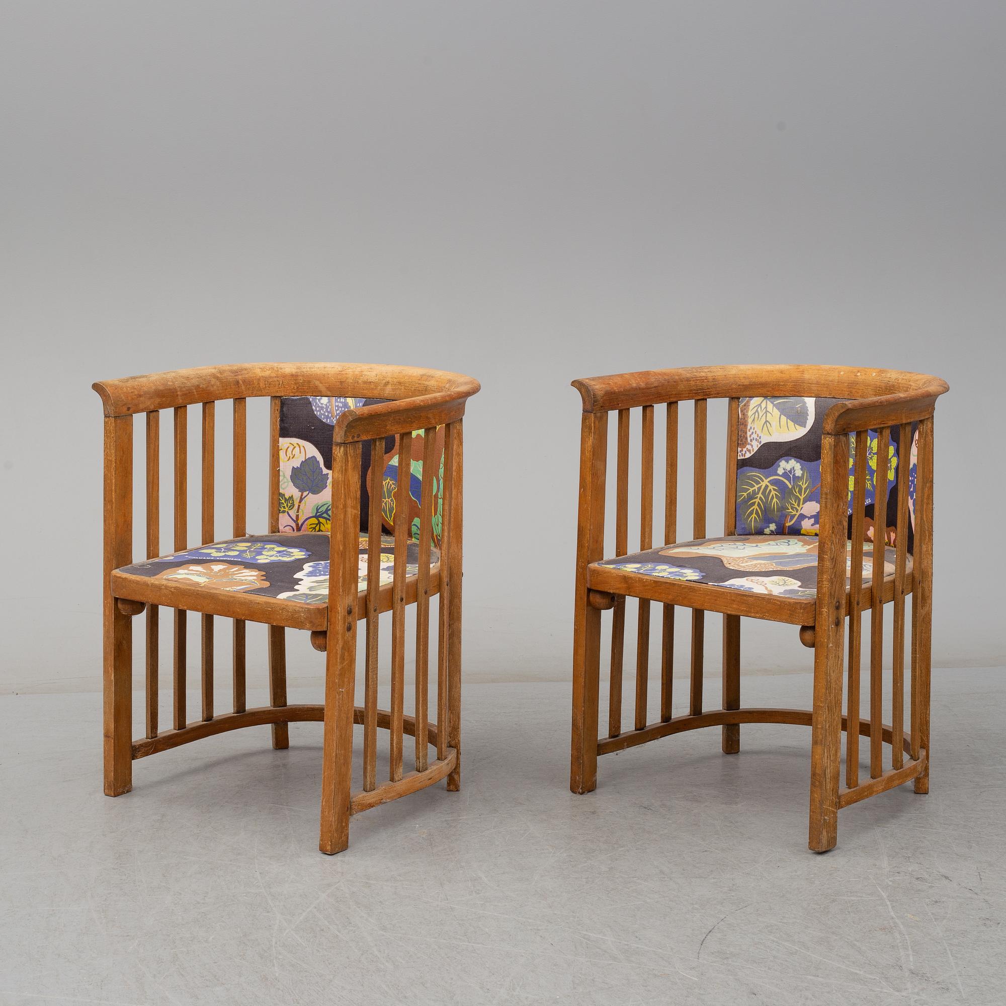 JOSEF HOFFMANN, soffgrupp, 9 delar, Jacob & Josef Kohn, Wien, Österrike tidigt 1900-tal.