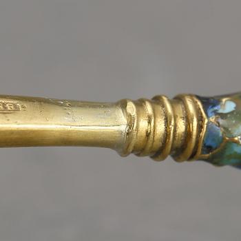 SKED, silver, Gustaf Klingert, Moskva, 1888. Vikt ca 77 gram.