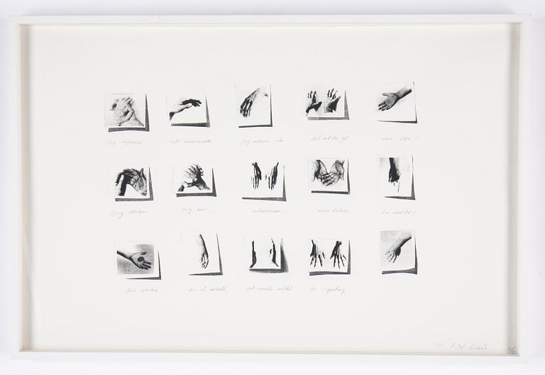 Ann-Sofi Sidén, silkscreen and pencil signed and ed 14/30.