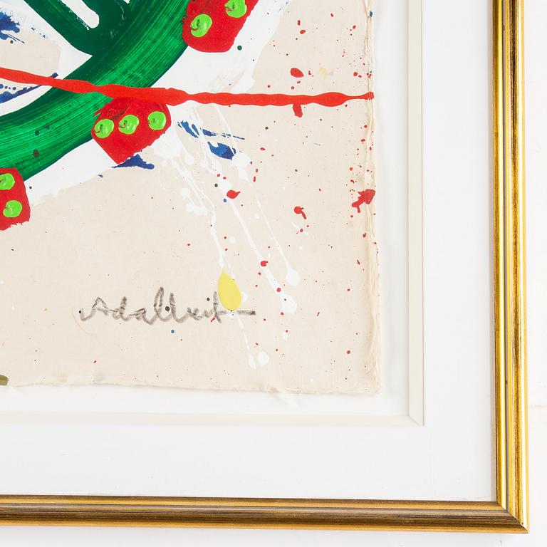 Per Adalbert von Rosen, oil on paper, signed.