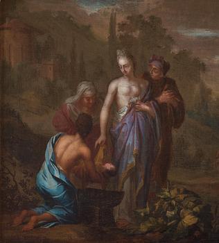 Faraos dotter finner Moses/Elia, ett par.