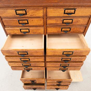 An early 20th century file cabinet.