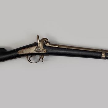 A french 1842 percussion musket.