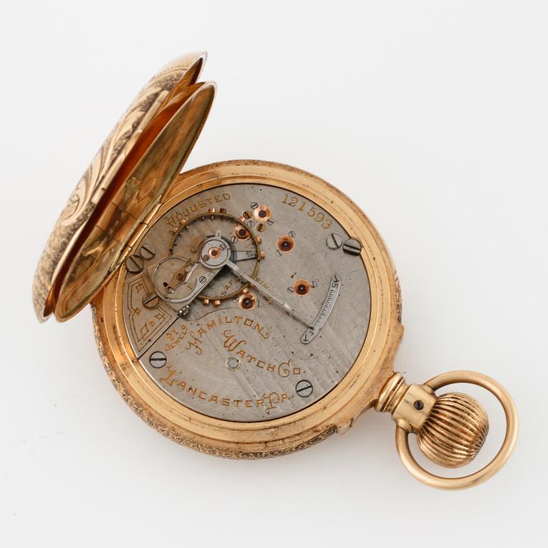 HAMILTON WATCH CO, pocket watch, savonette, 53,5 mm.