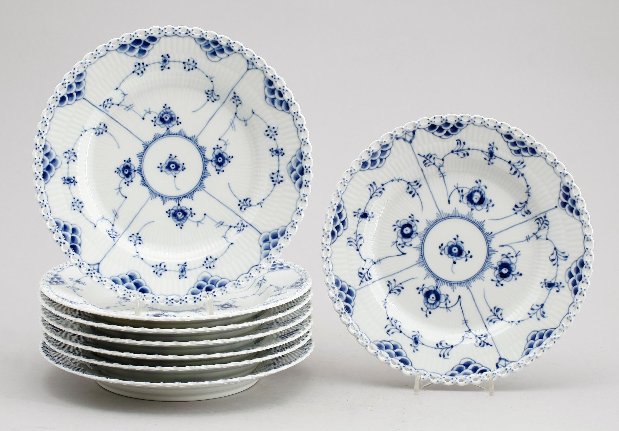 MATTALLRIKAR, 8 st, porslin, Royal Copenhagen.