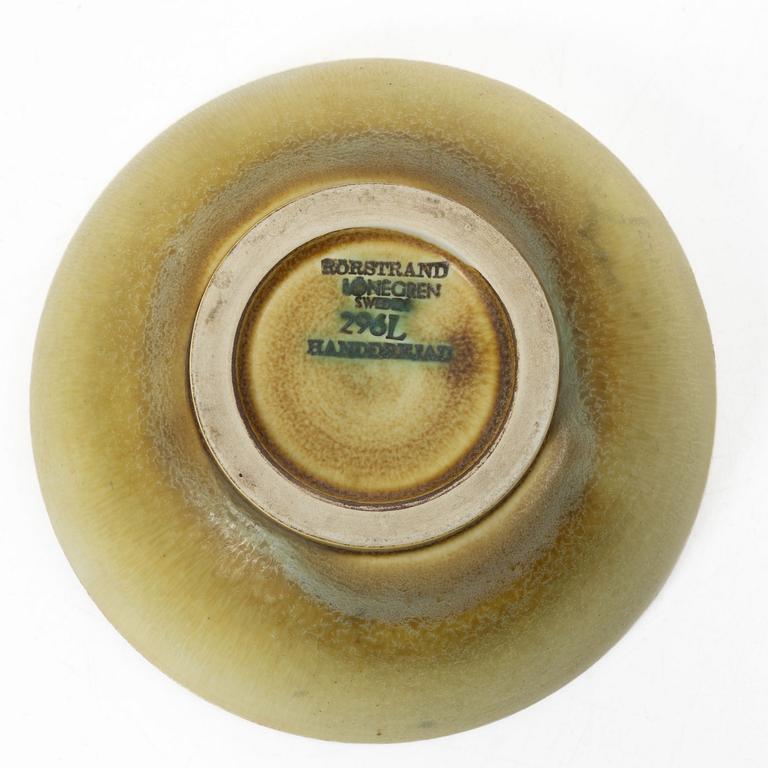 Gertrud Lönegren, Vas, samt skålar, 2 st, stengods, Rörstrand, 1936-1941.