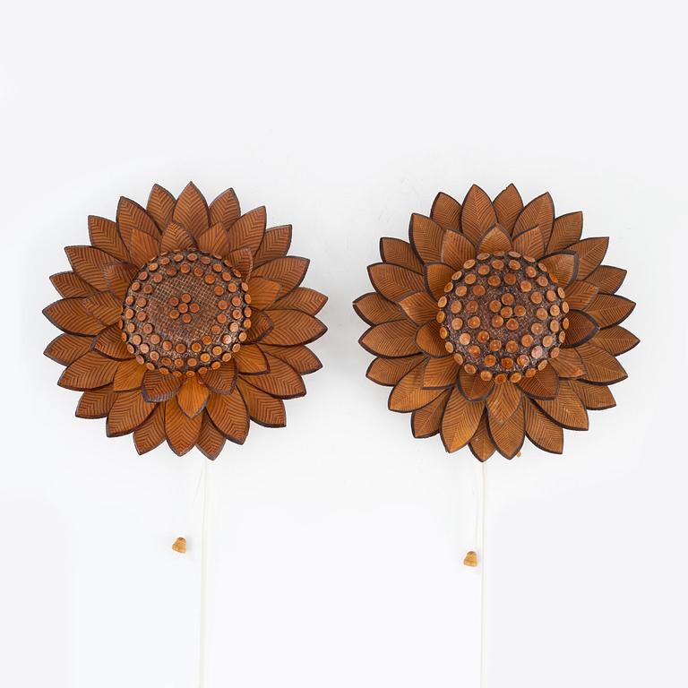 Vägglampor, ett par, Einar Karlsson, 1988-89.