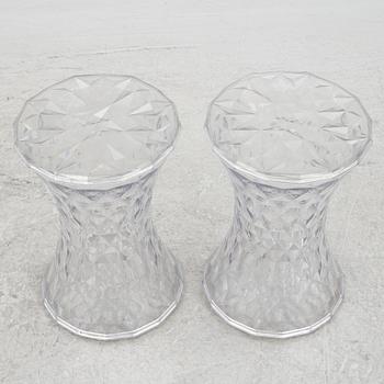 Marcel Wanders, stools, 4 pcs, "Stone", Kartell, contemporary.