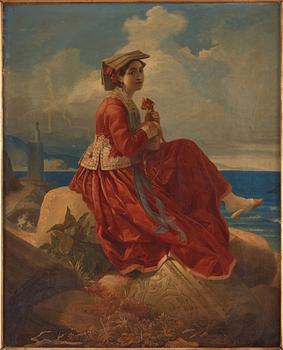 Carl Gustaf Plagemann, Ung italienska vid havet.