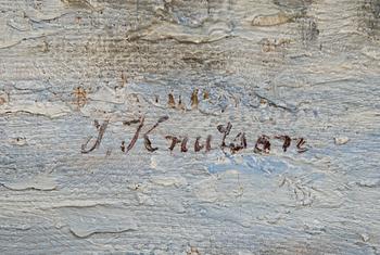 JOHAN KNUTSON, SOUTURETKELLÄ KESÄMAISEMASSA.