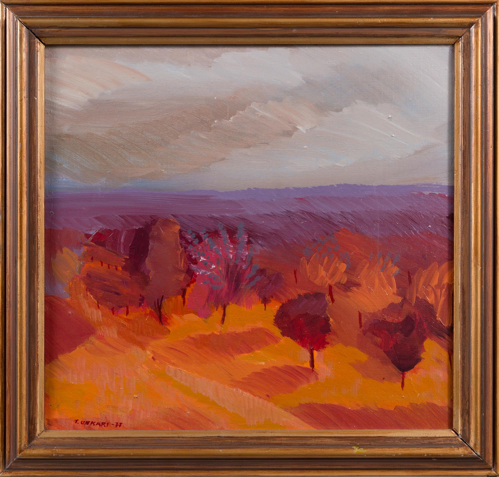 TARJA UNKARI, oil on canvas, signed and dated -77.