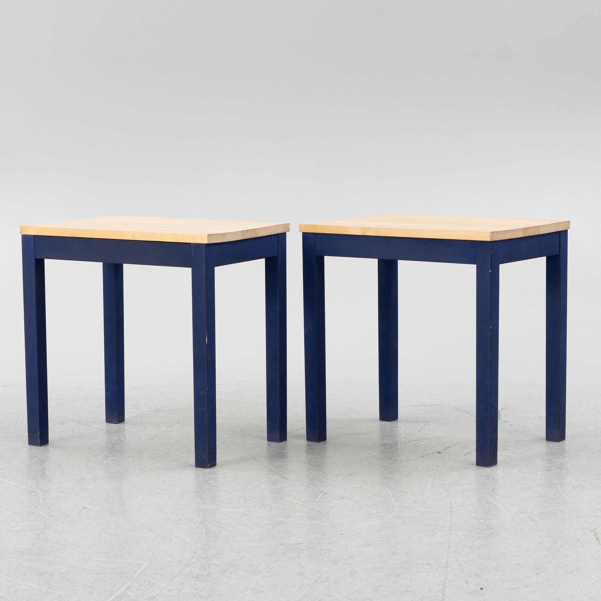 Nirvan Richter, A pair of side tables, Norrgavel.