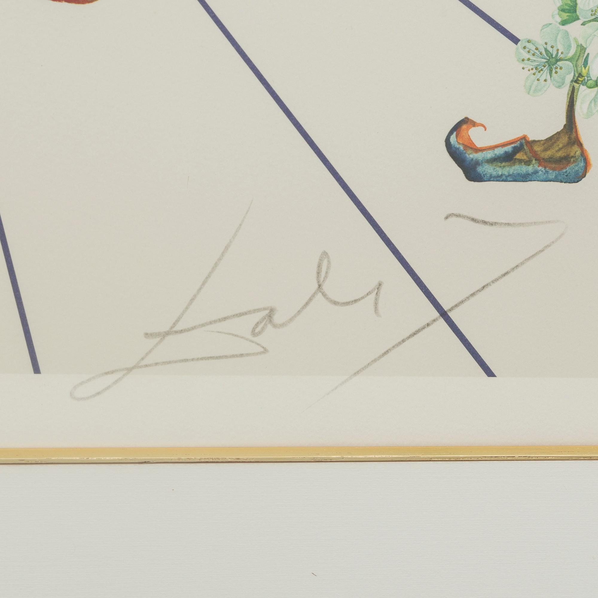 SALVADOR DALÍ, lithograph in colours, signed and numbered.