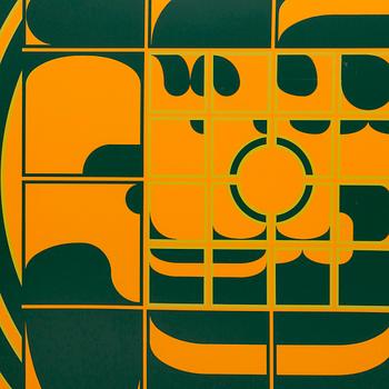 Beck & Jung, screenprint signed dated and numbered 1974 12 /20.
