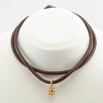 Ole Lynggaard, pendant, 18K gold with brilliant-cut diamonds, "Sweet drops".