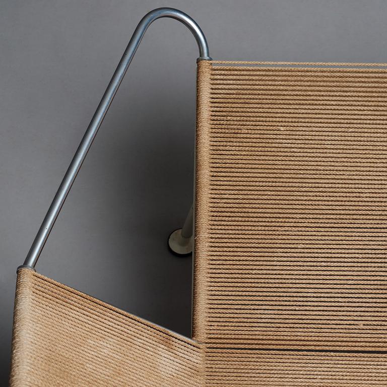 HANS J WEGNER, fåtölj, "Flag Halyard/Snørestolen" modell "GE 225" för Getama, Danmark.