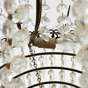 An Empire-style chandelier, circa 1900.