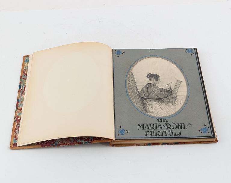 Maria Röhl, Women's Portraits, 2 pieces and a book.