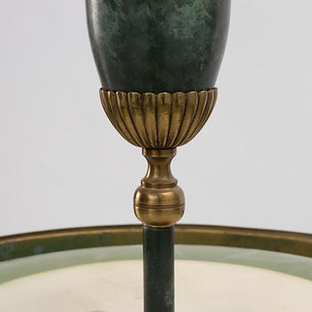 Einar Bäckström's Metal Goods Factory, ceiling lamp, Swedish Grace, model 4823, 1920s/30s.