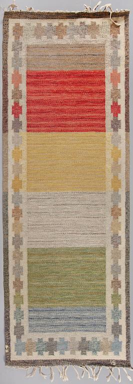 GALLERIMATTA, Ingegerd Silow, 250 x 89 cm, monogramsignerad, 1900-talets andra hälft.