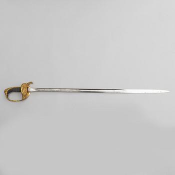 A second half of the 19th century sabre with scabbard.