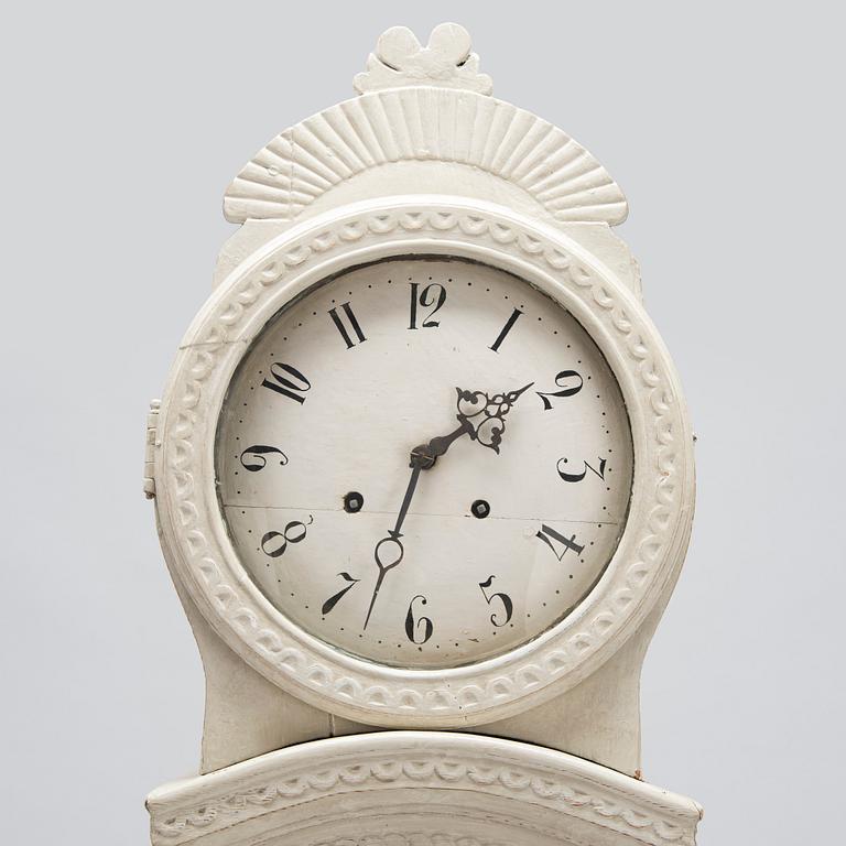 A Finnish longcase clock, dated 1834.