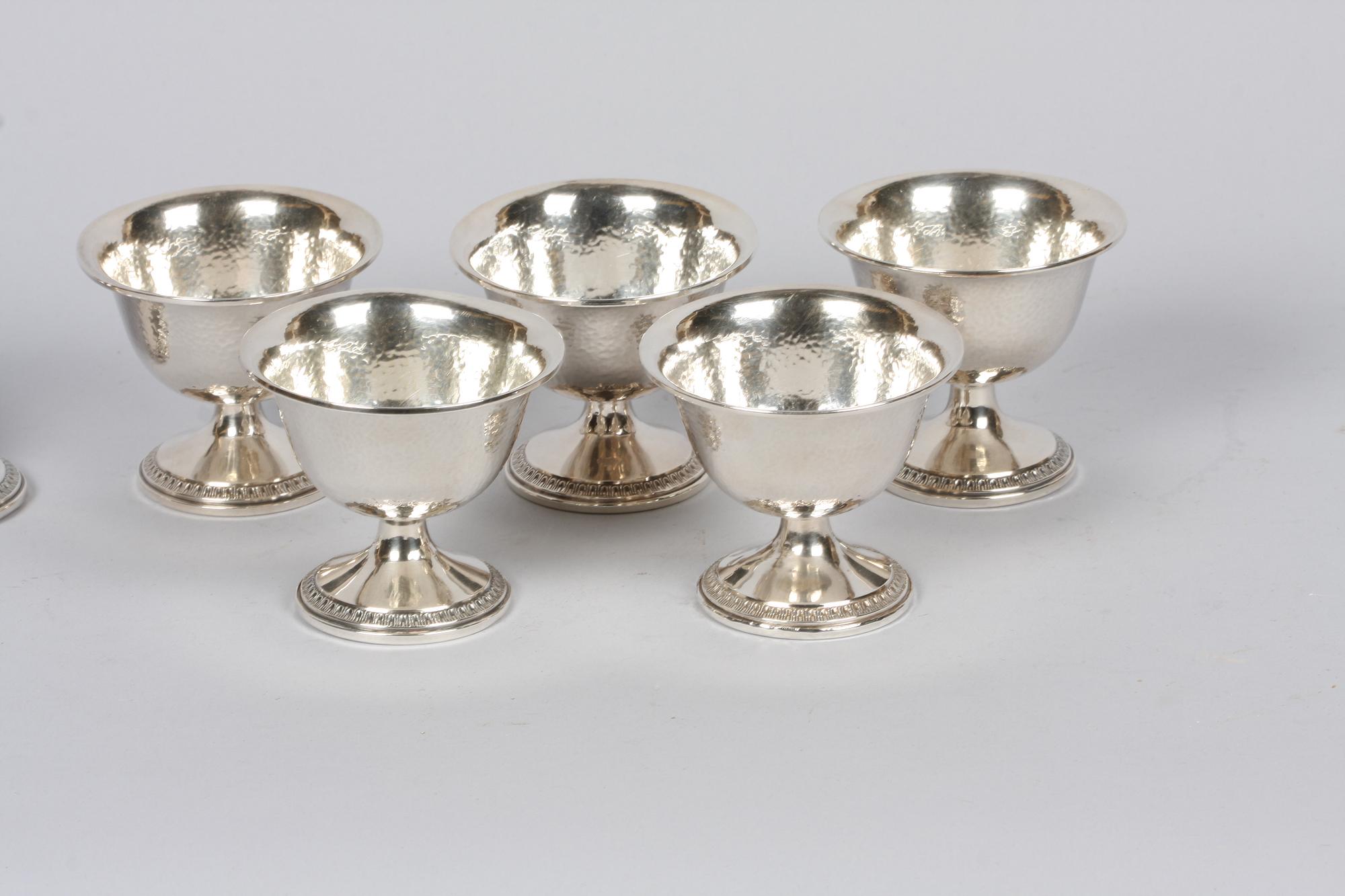 BÄGARE, 6 st, sterling silver, 1900-tal.