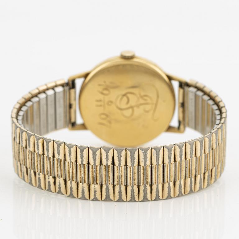 Cortébert, wristwatch, 18K gold, 34 mm.
