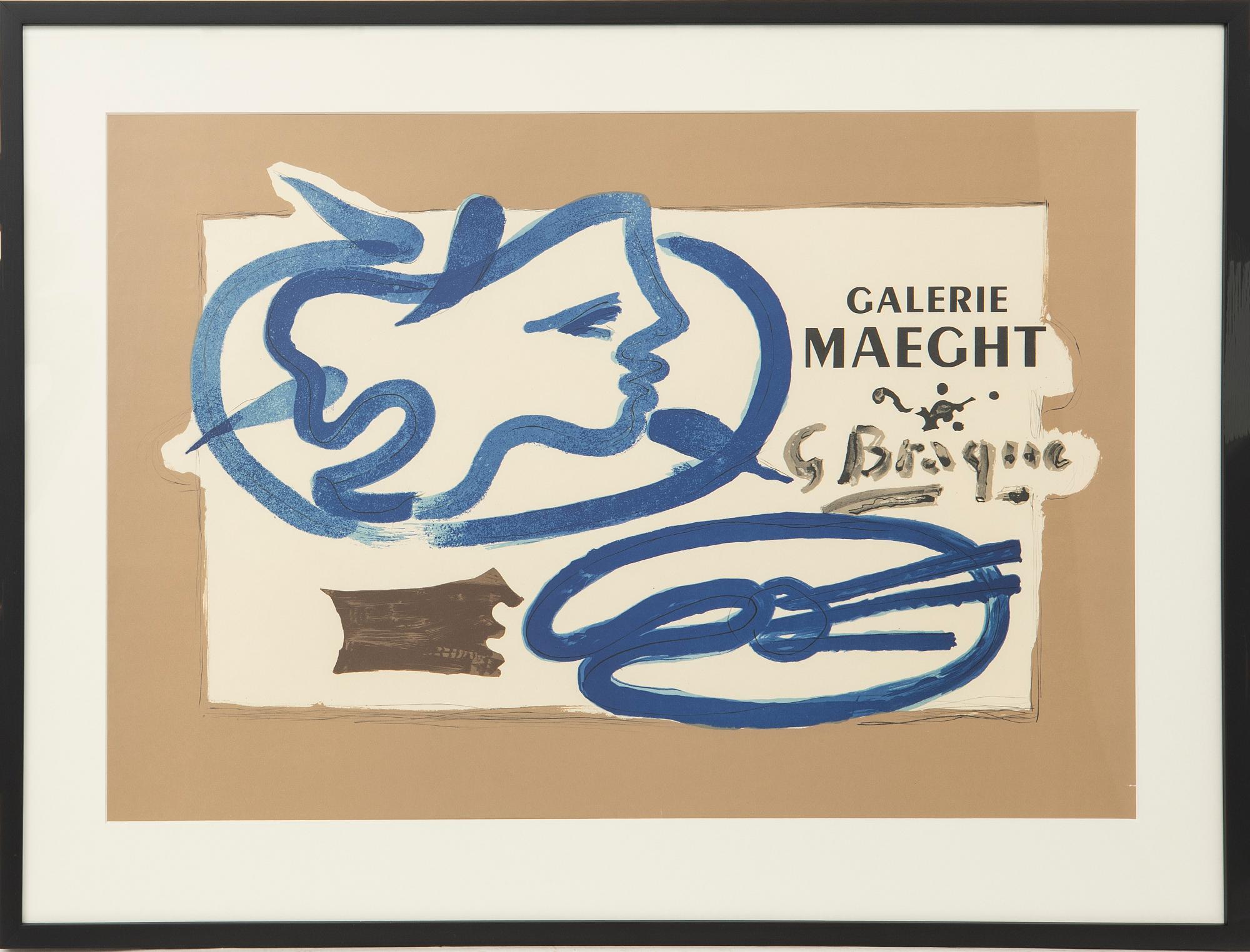 Georges Braque, after, efter 'Profile à la Palette', 1950.