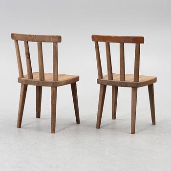 Axel Einar Hjorth, stolar, fyra stycken, "Utö", Nordiska Kompaniet, 1930-tal.