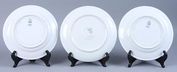 TALLRIKAR, 3 st, TEDOSA samt ASKFAT, 2 st, porslin, Bing & Gröndahl.