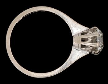 RING, 18k vitguld med gammalslipad diamant, ca1,55 ct enligt gravyr.