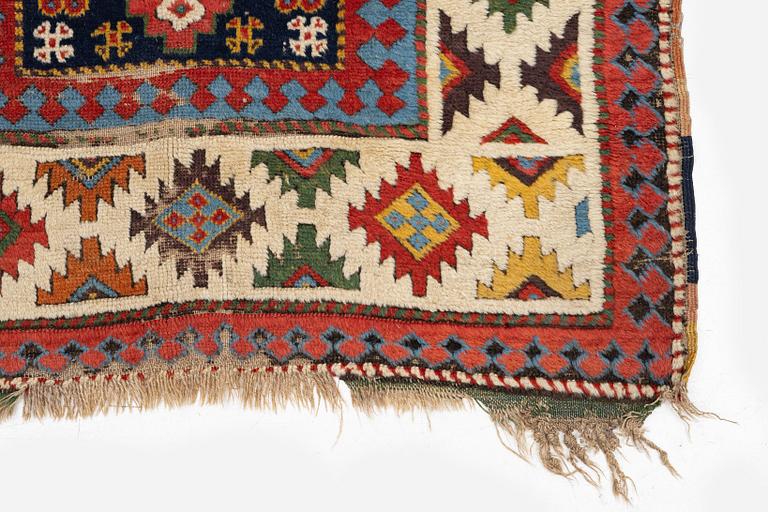 A Kazak runner, Southwest Caucasus, c. 375 x 98 cm.