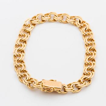 ARMBAND,  Bismarck 18K guld, 19,9 gram.