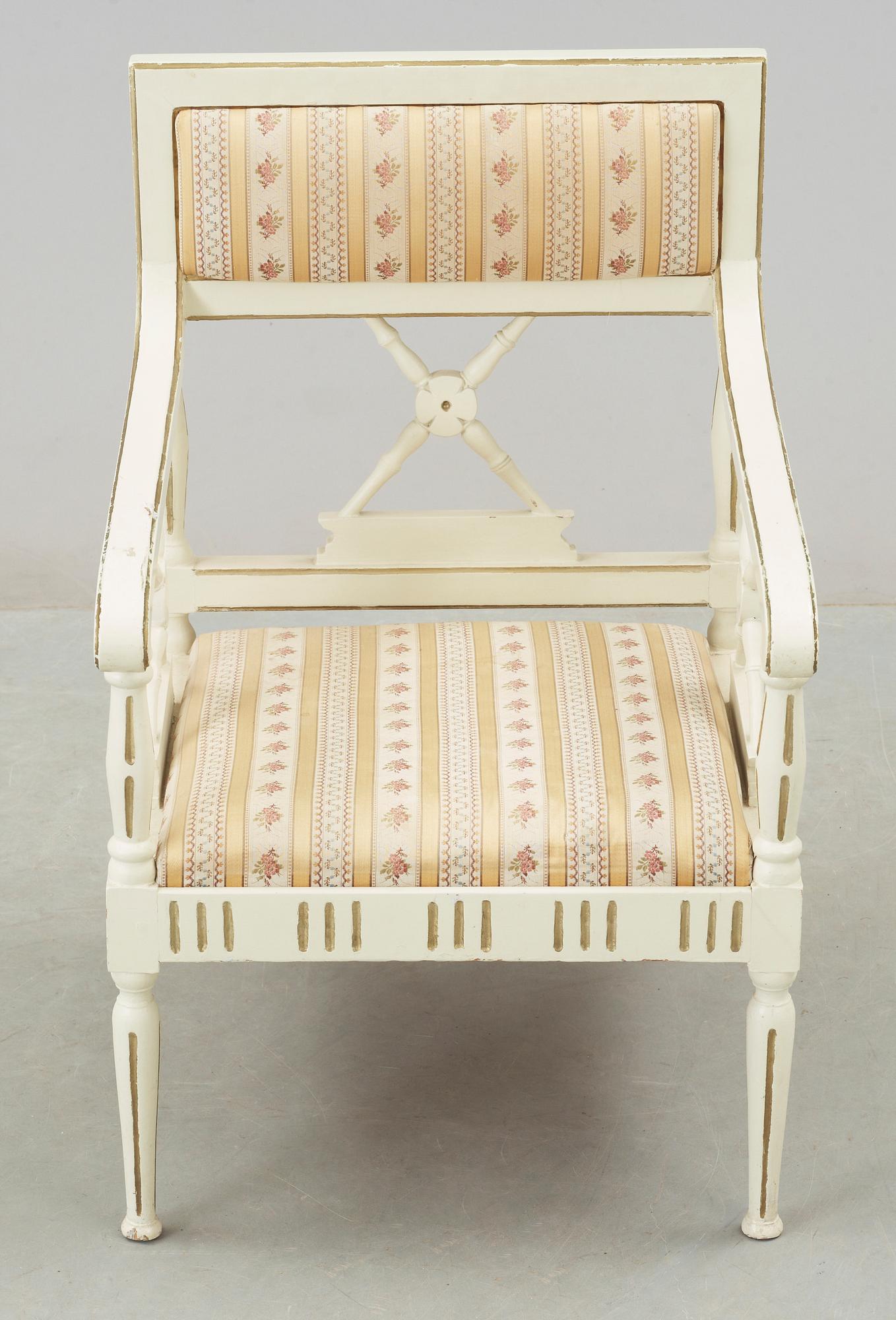 KARMSTOL, gustaviansk stil, 1900-talets början.