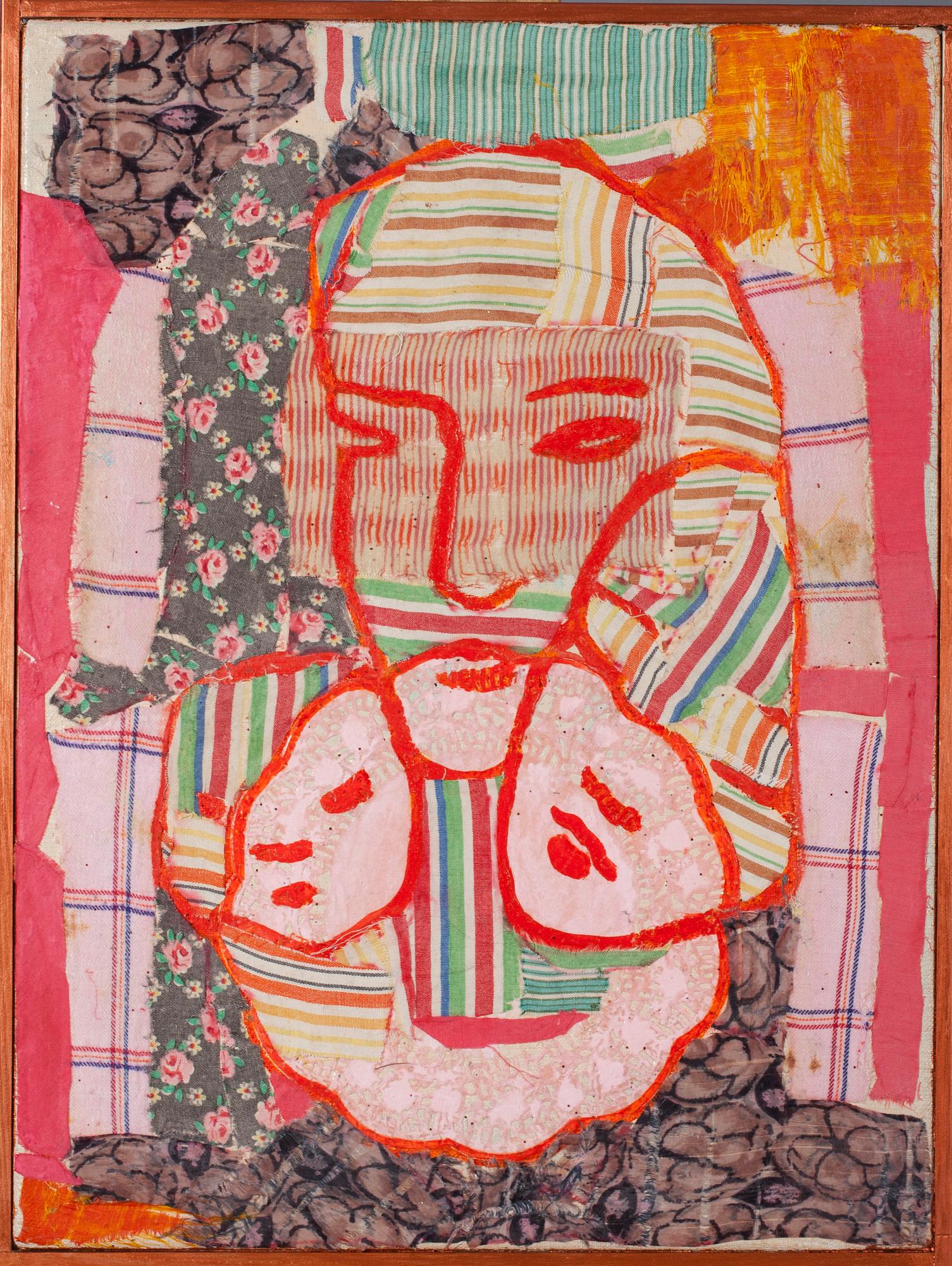 ELINA LIIKANEN, blandteknik och akryl på duk, a tergo signerad och daterad 2002.