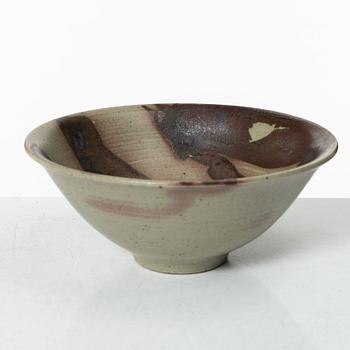 Carl-Harry Stålhane, two stoneware vases and a bowl, Designhuset, Lidköping.