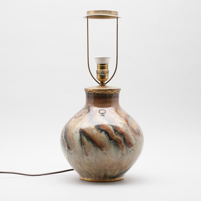 BORDSLAMPA, porslin, Josef Ekberg, Gustavsberg, 1931.