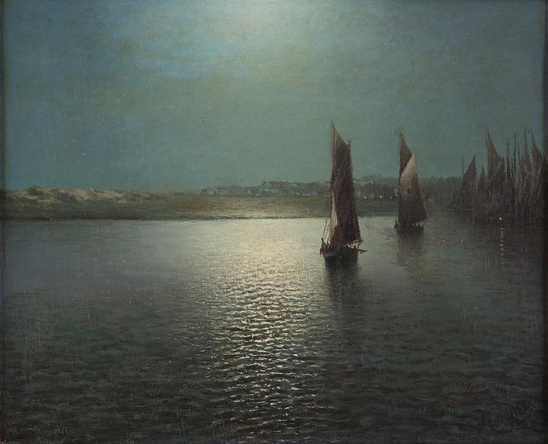 HOLLÄNDSK KONSTNÄR 1800/1900-tal, olja på duk, bär signatur.