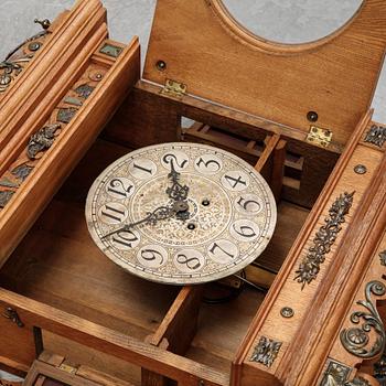 A Neo-Renaissance Lenzkircher wall clock, late 19th Century.
