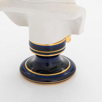 A biscuit bust of Napoleon Bonaparte, Sèvres, France.